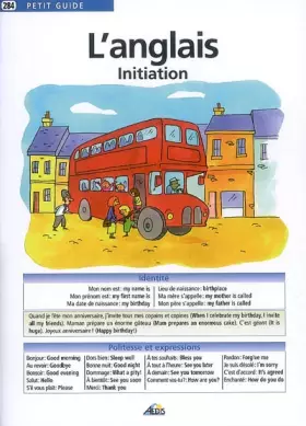 Couverture du produit · L'anglais : Initiation