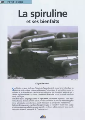 Couverture du produit · PG347 - La spiruline et ses bienfaits