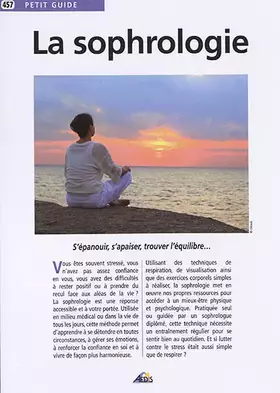 Couverture du produit · PG457 - La Sophrologie