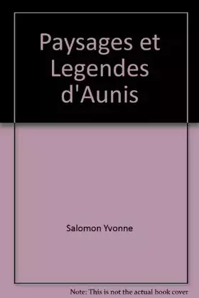 Couverture du produit · Paysages et légendes d'Aunis
