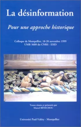 Couverture du produit · Desinformation. pour approche historique.
