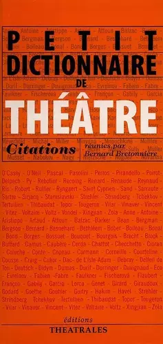 Couverture du produit · Petit dictionnaire de Théâtre