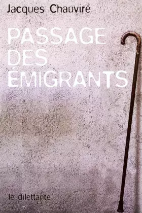 Couverture du produit · Passage des émigrants
