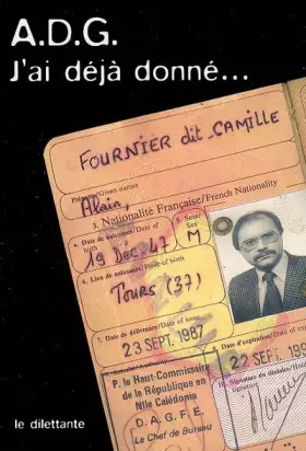 Couverture du produit · J'ai déjà donné.