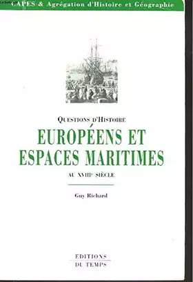 Couverture du produit · Européens et espaces maritimes au XVIIIe siècle