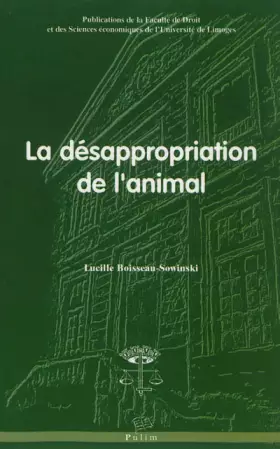 Couverture du produit · La Desappropriation de l'Animal