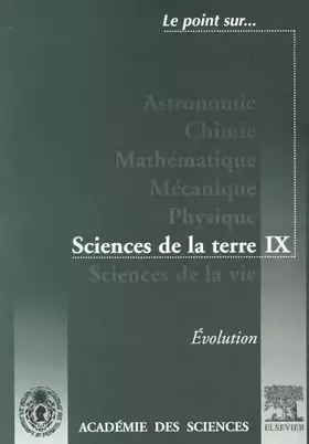 Couverture du produit · SCIENCES DE LA TERRE.: 9, EVOLUTION