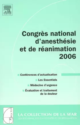 Couverture du produit · Congrès national d'anesthésie et de réanimation 2006