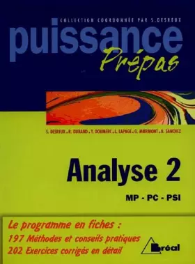 Couverture du produit · Analyse Tome 2 : Analyse