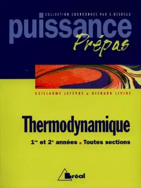 Couverture du produit · Thermodynamique