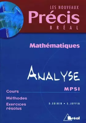 Couverture du produit · Mathématiques, tome 2 : Analyse, MPSI