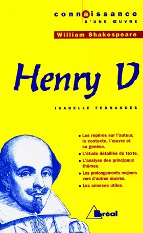 Couverture du produit · Henry V, Shakespeare