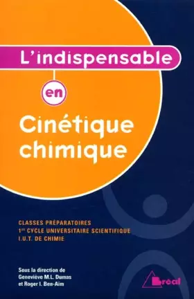 Couverture du produit · L'indispensable en cinetique chimique