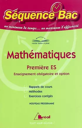 Couverture du produit · SB Maths première ES
