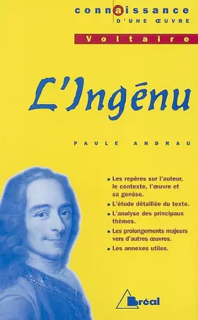 Couverture du produit · Connaissance d'une oeuvre : L'Ingénu, Voltaire