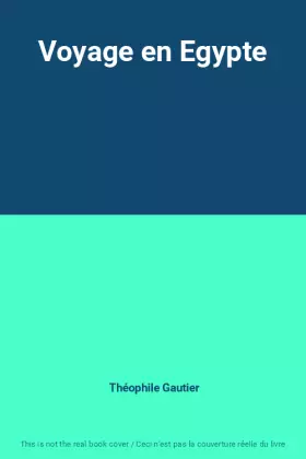 Couverture du produit · Voyage en Egypte