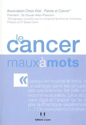 Couverture du produit · Le cancer maux à mots