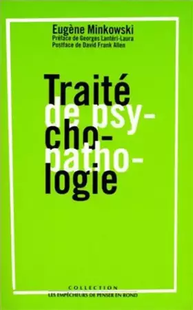 Couverture du produit · Traité de psychopathologie