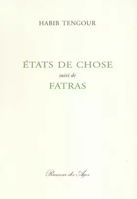 Couverture du produit · Etats de chose : témoignages, 1991-1994