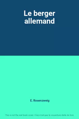 Couverture du produit · Le berger allemand