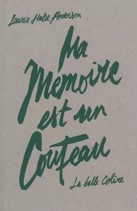 Couverture du produit · Ma mémoire est un couteau