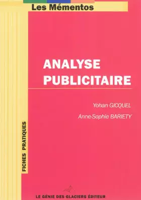 Couverture du produit · Analyse publicitaire
