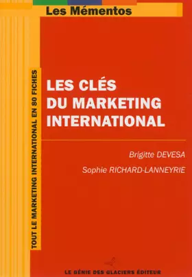 Couverture du produit · Les clés du marketing international