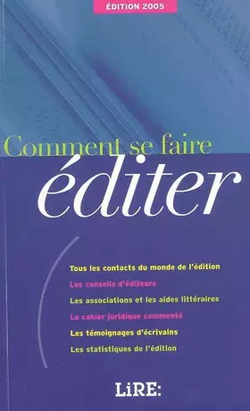 Couverture du produit · Comment se faire éditer