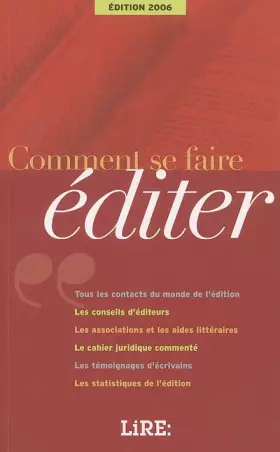 Couverture du produit · Comment se faire éditer