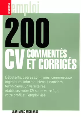 Couverture du produit · 200 CV COMMENTES ET CORRIGES