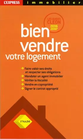Couverture du produit · Bien vendre votre logement