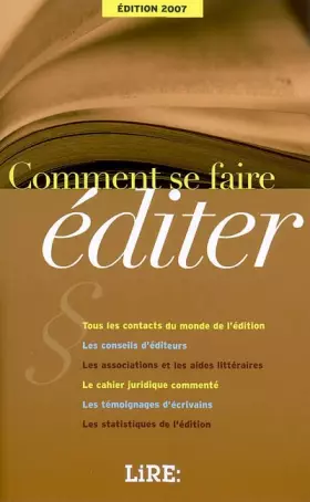 Couverture du produit · Comment se faire éditer