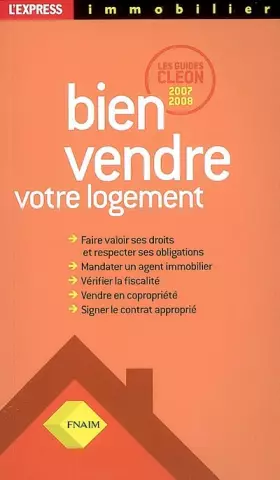 Couverture du produit · Bien vendre votre logement