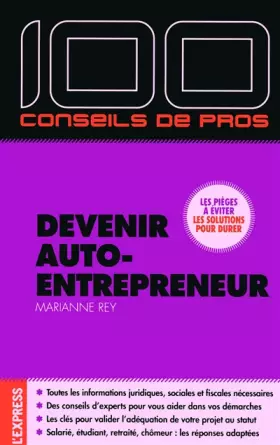 Couverture du produit · Devenir auto-entrepreneur