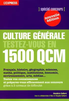 Couverture du produit · CULTURE GEN TESTEZ-VS 1500 QCM
