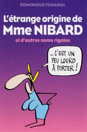 Couverture du produit · ETRANGE ORIGINE DE MME NIBARD