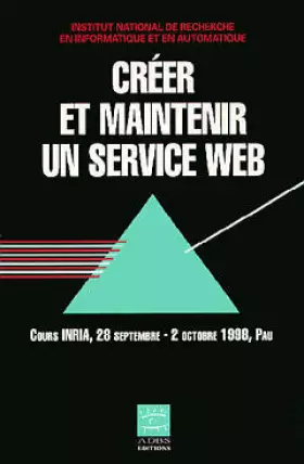 Couverture du produit · Créer et maintenir un service web