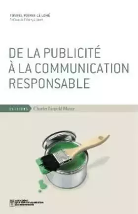 Couverture du produit · De la publicité à la communication responsable