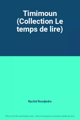 Couverture du produit · Timimoun (Collection Le temps de lire)