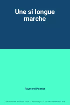 Couverture du produit · Une si longue marche