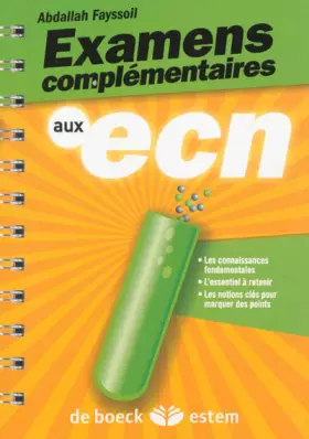 Couverture du produit · Les examens complémentaires aux ECN