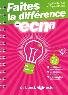 Couverture du produit · Faites la différence aux ECNi
