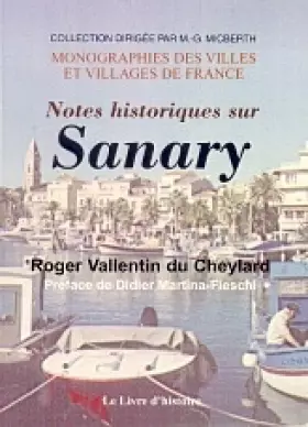 Couverture du produit · Notes historiques sur Sanary