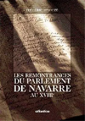 Couverture du produit · Remontrances du parlement de Navarre