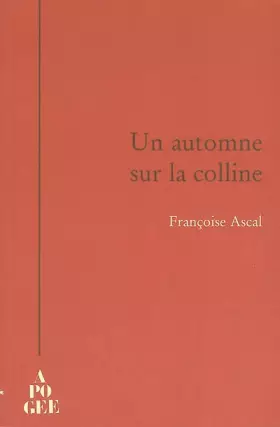 Couverture du produit · Un automne sur la colline