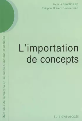 Couverture du produit · L'importation de concepts