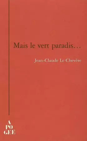 Couverture du produit · Mais le vert paradis