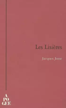Couverture du produit · Les Lisières