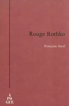 Couverture du produit · Rouge Rothko
