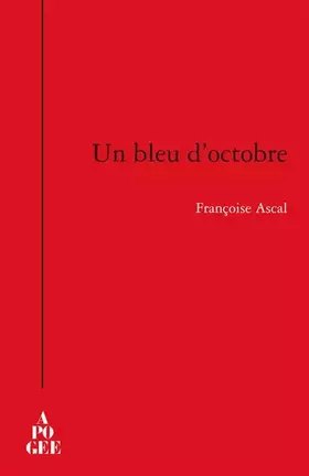 Couverture du produit · Un bleu d'octobre